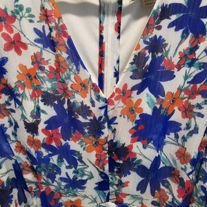 Floral print middie dress